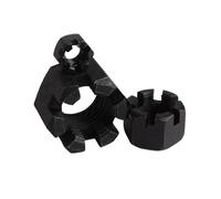 Écrous à embase crantée hexagonaux en acier Écrous hexagonaux fendus avec encoches en forme de fleur M6-M24 GB58(M14 2PCS)