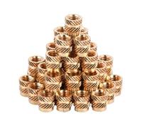 Écrous à filetage moleté en laiton, Kit d'écrous à Inserts filetés en laiton M1 M1.2 M1.4 M2 M2.5 M3 M4 M5 M6 M8, jeu d'écrous à filetage thermique métrique thermofusible(M1m1.2m1.4 Mid Set 500pcs)