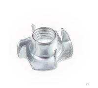 Écrous à frapper à quatre griffes en acier au carbone zingué, 5 à 50 pièces, M2, M3, M4, M5, M6, M8, M10, M12, 1/4-20(M3 20pcs)