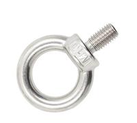 Écrous à œil de levage/anneau de vis, anneau de boulon à œil, vis à écrou d'accrochage M3 M4 M5 M6 M8 M10 M12 304 en acier inoxydable(Lifting eye screws,2pcs M6)