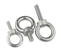 Écrous à œil de levage en acier inoxydable 304, 1 ou 2 pièces, anneau de vis, boulon à œil, écrou d'accrochage, vis M3 M4 M5 M6 M8 M10 M12(Eye Screw,M10 x1pc)