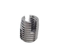 Écrous à insérer filetés autotaraudeurs à fente en M2 M3 M4 M5 M6 M8 -M20 Stainless Steel 302 Style Threaded Metal Thread Repair Insert Self Tapping Inserts Slotted Screw(M14 1pcs)