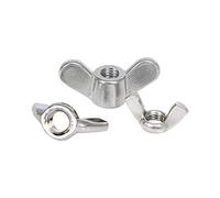 Écrous à oreilles, boulons, fixations, M4, 5, 6, 8, 304, en acier inoxydable, forme spéciale, écrous papillon grande oreille, vis tête cylindrique, griffes(Big ear M12 1PCS)