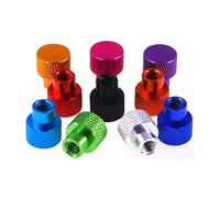 Écrous à oreilles en alliage d'aluminium coloré (pièces) - Écrous moletés à serrage manuel for trous borgnes M3 à M6(Orange,M5)