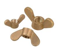 Écrous à oreilles en alliage de zinc de qualité supérieure, 5/10 pièces M3 M4 M5 M6 M8 M10 M12, écrous à oreilles en cuivre, écrous en laiton, bouchon à vis serré à la main (5 pièces, M12)(5pcs,M4)