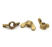Écrous à oreilles en cuivre, boulons de fixation, serrage à la main, assortiment DIN315 M3 M4 M5 M6 M8 M10 M12(M6 2pcs)
