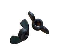 Écrous à oreilles en plastique et nylon DIN 315, 10 à 50 pièces, M3, M4, M5, M6, M8, M10, M12, à torsion manuelle(Black nylon,M5 50pcs)