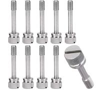 Écrous à oreilles M2/M2.5/M3/M4/M5/M6/M8, vis moletée en acier inoxydable 304, boulon à blocage manuel fendu (lot de 10)(M 8X45)