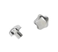 Écrous À Poignée Cinq Étoiles En Acier Inoxydable M6 M8 M10 M12 M14 M16 ~ M20 304, Écrou Pouce Mécanique Forme D'étoile De Fleur Prunier, Bouton Serrage(Blind Hole,M8(Head 70)-1pcs)