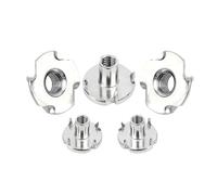 Écrous à quatre griffes en acier au carbone (5/10/50 pièces) M4 M5 M6 M8, écrous en T à griffes borgnes for haut-parleurs et quincaillerie for meubles en bois(M4 x 10Pcs)