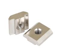 Écrous à rainure en T, Écrous coulissants carrés à fente en T M3-M10, for profilés en aluminium série 20-45, argent, 10 à 50 pièces(45-M8 10Pcs)