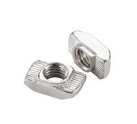 Écrous à ressort à rainure en T, Écrou en T coulissant, 10/20/50 pièces, for Extrusion d'aluminium M3-M10 Eu20-Eu45(Eu40- M4 (20Pcs))