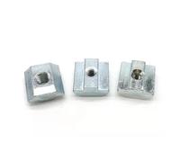 Écrous à ressort à rainure en T, Écrous coulissants en T M3 à M6 for profilé aluminium 2020, acier au carbone plaqué zinc, paquet de 20 ou 50 pièces(M4 (20Pcs))
