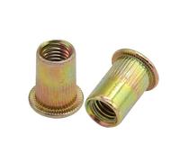 Écrous à riveter, Écrous à sertir M3-M12 tête plate, insert fileté, 20/50 pièces(50pcs,M3)
