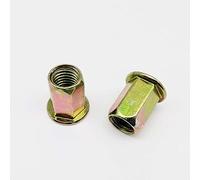 Écrous à riveter métalliques, écrous à insérer, Écrous à riveter en acier au carbone, plusieurs styles de têtes M4-M12(Full Hex Head,5pcs M12)