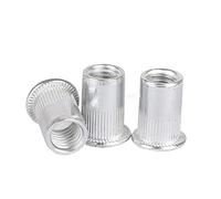 Écrous à riveter métalliques, écrous à insérer, Écrous à riveter en alliage d'aluminium, tailles multiples, 20 pièces(M8)