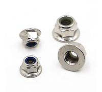 Écrous à riveter métalliques, écrous à insérer, Écrous de blocage à rivets multicolores M3-M12(Nickel Plated,M6 10pcs)