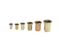 Écrous à rivets à tête plate M3-M12 10-50 pièces
