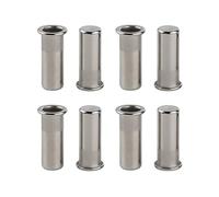 écrous à rivets, Écrous à rivets à tête plate en acier inoxydable, 80 pièces, scellés, Inserts filetés aveugles, écrou hermétique à extrémité fermée, étanche(Size:M12)