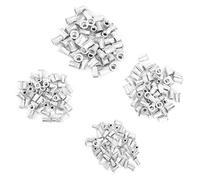 Écrous à Rivets Filetés, Inserts Filetés pour Vertical en Métal Ensemble combiné M3/M4/M5/M6 200 Pièces Sac d'écrou d'insertion de Rivet en Aluminium emballé