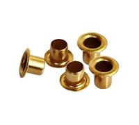 Écrous à rivets tubulaires traversants en laiton et cuivre for circuits imprimés M0,9 M1,3 M1,5 M1,7 M2 M2,5 M3 M4 M5 M6(4mm (100pcs),OD 1.7mm)