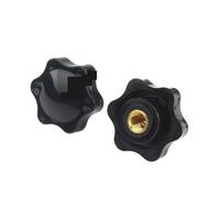 Écrous à serrage manuel M4 M5 M6 M8 M10 M12 Trou borgne 7 écrou à oreilles Bouton de serrage Écrou manuel pour Outils Mécaniques(No Perforated,M6 32 5pcs)