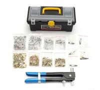 Écrous à Sertir Acier 464pcs Galvanisés Écrous à Sertir Acier | Acier galvanisé, résistance rouille, haute dureté, ne se déforme pas, usage longue durée