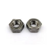 Écrous à souder hexagonaux en acier au carbone, 2/5/10/20 pièces, M3/M4/M5/M6/M8/M10/M12/M14/M16(Has welding point,5pcs M12)