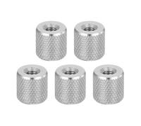 Écrous à souder ronds, 5 pièces M10 en acier inoxydable 304, tête cylindrique plate allongée, moletés diamant, trou traversant, écrous de réglage de verrouillage, fixations for électronique