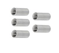 Écrous à souder ronds, à souder sur bonde, écrou femelle fileté, insert en acier inoxydable 304 soudable, 5 pièces 5pcs M3*6 * 6