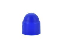 Écrous à tête bombée Cache-vis à tête hexagonale en plastique PE, capuchons de protection multicolores for écrous dômes M3 M24(Blue,M12x19x23-10pcs)