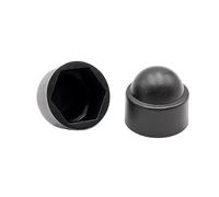 Écrous à tête bombée Cache-vis à tête hexagonale en plastique PE, capuchons de protection multicolores for écrous dômes M3 M24(Noir,M8x14x15-20pcs)