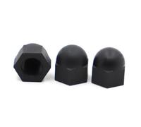 Écrous à tête bombée en nylon noir M3 M4 M5 M6 M8 M10 M12 (lot de 2)(M3 10pcs)