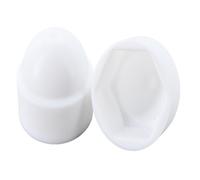 Écrous à tête bombée Lot de 2 à 50 capuchons protection en plastique for écrous hexagonaux, multicolores, plusieurs tailles(White,24x27xM16-10pcs)