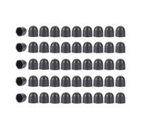 Écrous à tête bombée Lot de 50 capuchons protection for écrous et boulons hexagonaux, multicolores, M4 à M12(Noir,M6 size 10mm)