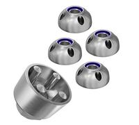 Écrous Antivol de Sécurité M6 M8 M10 M12 en Acier Inoxydable Avec 4 Trous (4 Écrous, 1 Noix, M8 autobloquant)