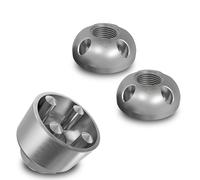 Écrous antivol en acier inoxydable M12 (filetage fin M12, 2 Écrous et 1 Noix)