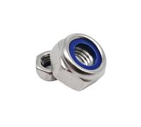 Écrous autobloquants 2/5/10/50pcs En Acier Inoxydable Hexagonale Nylon Insert Auto-bloquant Écrou Nylock Contre-écrou M2.5 M3 M4 M5 M6 M8 M10 M12 M16 DIN985 316 A4(M10 5pcs)