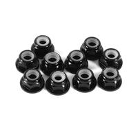 Écrous autobloquants MUNEFE M4 en nylon, contre-écrous M4 en aluminium, écrous autobloquants en alliage d'aluminium pour serrage et desserrage (lot de 10 pièces)