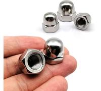 écrous borgnes, écrous métalliques Écrous à tête bombée, capuchon hexagonal à filetage conique, cache décoratif hexagonal en acier inoxydable