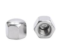 Écrous borgnes hexagonaux courts et fins en acier inoxydable, lot de 2, 3, 5, 10 ou 20 pièces, M3, M4, M5, M6, M8, M10, M12(M3 20pcs)