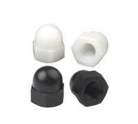 Écrous borgnes hexagonaux, Couvre-écrous en forme de dôme hexagonal plastique et Nylon, multicolores, plusieurs tailles, 5/10/20 pièces(Black,M10 5Pcs)