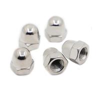 Écrous borgnes hexagonaux en acier inoxydable 304 for boulons décoratifs M3 M4 M5 M6 M8 M10 M12 M14 M16(M8 5pcs)