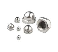 Écrous borgnes nickelés | M3, M4, M5, M6, M8, M10 : décoratif for escaliers, garde-corps, équipements mécaniques et électroniques(M8 (10pcs))