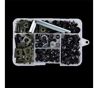 écrous Boulon Compatible Avec Le Jeu De Vis De Pare-brise De Moto, Kit De Boulons De Carénage De Moto, Vis CNC, Écrou, Accessoires De Modification De Moto 177 Pièces
