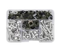 écrous Boulon Compatible Avec Pour 650 Pour Er6n Pour Ninja 400 300 Pour Z1000sx Boulons De Carénage De Moto Vis Vis De Moto Kit D'écrous 177 Pièces