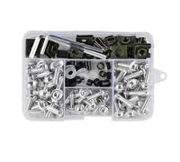 écrous Boulon Compatible Avec Yamaha Pour FZ8 Pour FZ6R Pour FJR1300 Pour XJR1300 Pour XT1200 Pour XT1200Z Kits D'écrous De Vis De Corps De Boulon De Carénage De Moto 155 Pièces