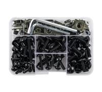 écrous Boulon Compatible Avec Yamaha Pour YZF Pour R1 Pour R15 Pour R25 Pour R3 Pour R6 Pour R125 Boulons De Carénage De Moto Clips De Fixation Du Corps Kit D'écrous À Vis 155 Pièces