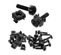 Écrous Cage en Métal pour Armoire Serveur M5x25 50 Pièces Noir | Montage Rapide et Alignement Précis, Clip Intégré, pour Racks 19 Pouces et Armoires de Serveur