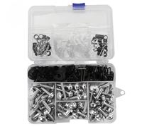 Écrous Carénage Kit De Boulons Carénage Moto pour pour CB900F pour CB919 Vis, Écrous ixations Et Assortiment Visserie pour Carrosserie Pare-Brise Vis De Carrosserie(Argent)